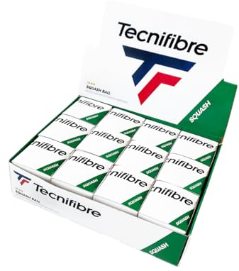 Tecnifibre Squashbälle, gepunktet, Gelb