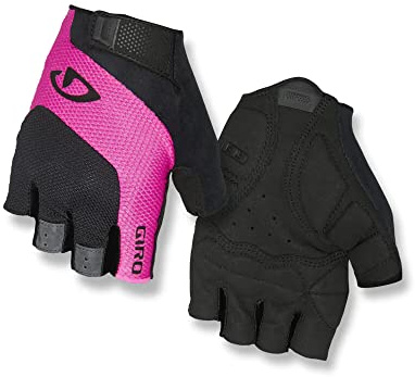 Giro Tessa Gel Women Road Cycling Gloves - Black/Bright Pink (2023), Small