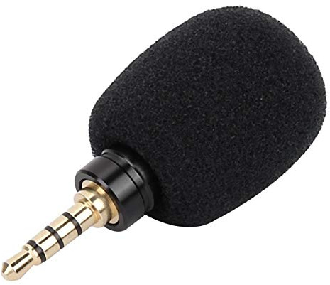 KIKYO Mini Microphone, Condenser Microphone Omnidirectional High Sensitive for Mobile Smart Phone (Four Pole)(3.5 Quadrupole monophonic in-line)