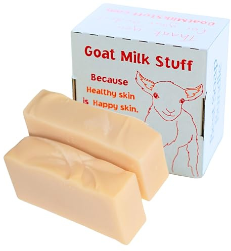 Goat Milk Stuff Goat Milk Soap - PURITY | All-Natural, Unscented, Fresh Goat Milk Soap Bar, Gentle on Sensitive Skin - Handmade (Box of 2)