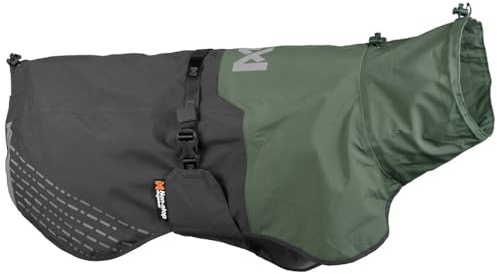 Non-Stop Dogwear Fjord Raincoat, Green/Grey - 65