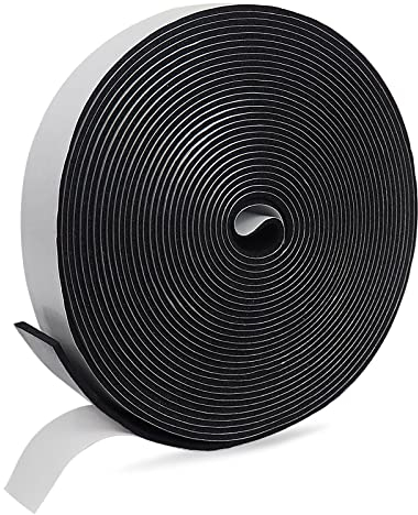 SDLDEER Moosgummi Selbstklebend Dichtungsband Selbstklebend Schaumstoff Klebeband für Fenster Türdichtungen Siegel Anti-Kollision Schalldämmung (25mm(B) x3mm(D) x10m(L))