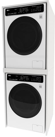 möbelkap Waschmaschinenschrank offen – Waschmaschinen Überbauschrank in Weiß – 66x180x65 cm – Offenes Bad- & Hauswirtschaftsregal – für Waschmaschine oder Trockner geeignet
