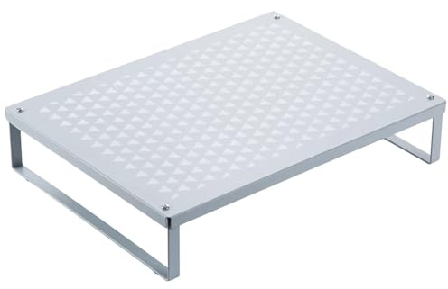 Nudelbrädespånskydd, Spislock, Förvaringsställ för Kök, Mikrovågsställ, Metallmaterial, Lätt att Rengöra(Gray)