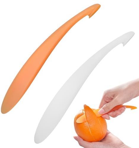 KAHZOR 2 Pezzi Pelapatate, sbuccia arance, efficace pelapatate per altri agrumi, buccia d'arancia, pratico strumento per la frutta e la vita quotidiana