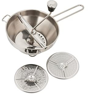 KingHoff-Pasapurés Ø19cm Pasapuré de acero inoxidable 3 rejillas