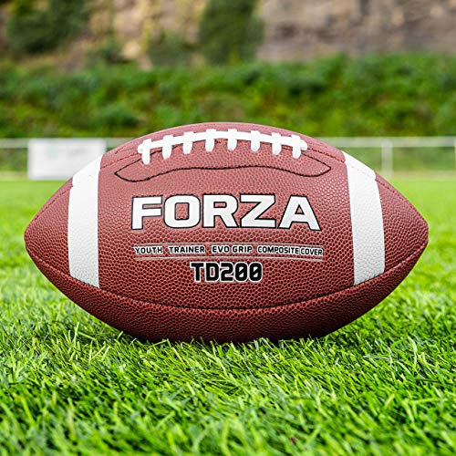 FORZA TD200 Practice American Football | Ultimate High Grip Ball | Packs of 1, 3, 40 or 45