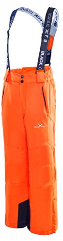 Black Crevice Kinder Skihose Pantalones de esquí, niño, Naranja, 140