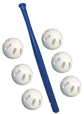 WIFFLE® Blue Bat and Ball Set AweStar Eagle Limited Edition WIFFLE® Blue Bat and 6 White Ball Bundle