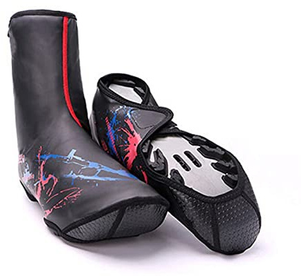Couvre-Chaussures de Cyclisme Thermiques Coupe-Vent et Anti-Pluie Épaissis Réchauffeurs sur-Chaussures Équitation Pro Course sur Route VTT Vélo Équipement de Cyclisme