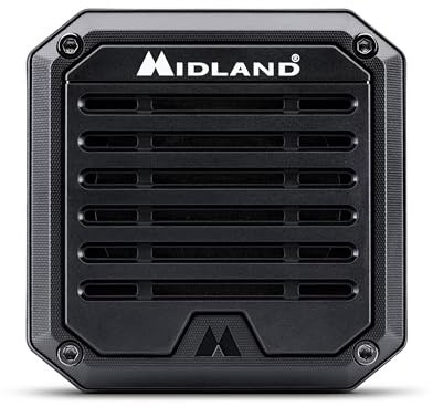 Midland - AU50 XTREME Altoparlante Esterno 20W per Radio CB, Veicolari e Marittime, IP67 Resistente a Urti, Polvere e Acqua - Accessorio CB Radio con Staffa e Cavo Inclusi, 142 x 129 x 110 mm