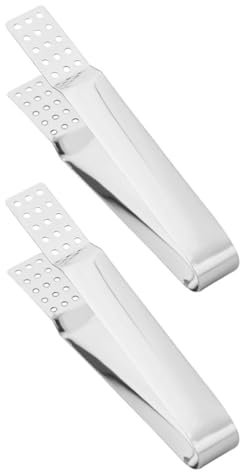 Alipis 2 Pièces Pince à Sachet De Thé Grille-pain Pince à Servir L'apéritif Pince à Pain Filtres à Thé Presse-sachets De Thé Presse-sachet De Thé Nourriture Serrer Miniature