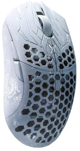 Finalmouse ULX Frostlord Wireless Gaming Mouse, Frostlord White 33g Ultra-Light Carbon Fiber Composite, 8000Hz Polling Rate, PixArt Sensor, Huano BlueShell Switches, Esports FPS Mouse (Classic)