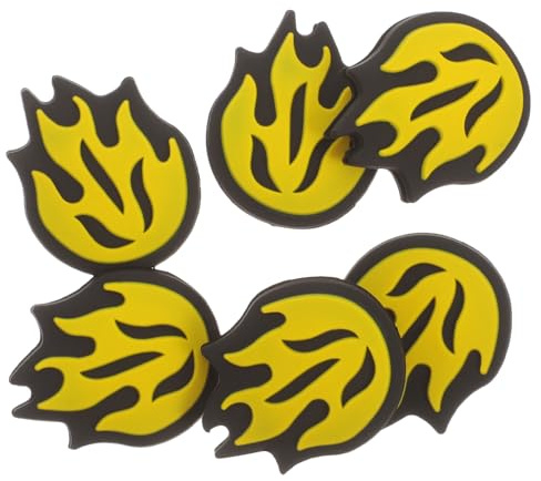 Fenical Ammortizzatori da Tennis in Silicone a Forma di Fiammella, Set da 6 Pezzi, Smorzatori di Vibrazioni per Racchette da Tennis, Accessori Leggeri per Migliorare Controllo e Comfort