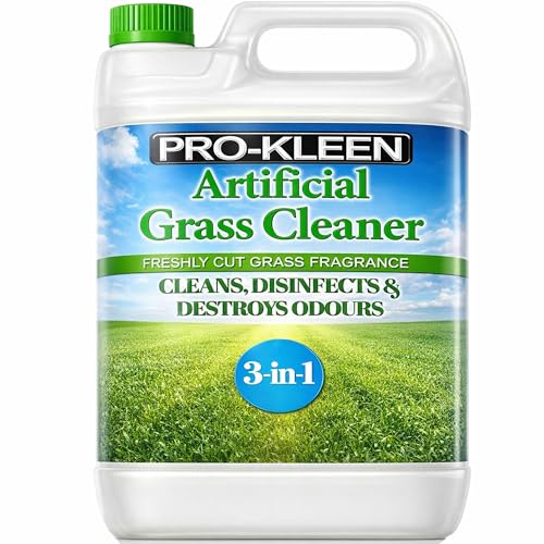 Pro-Kleen Artificial Grass Cleaner and Disinfectant - 5 L Super Concentrate: Makes 15 Litres - Perfect for Homes with Dogs. Cleans, Deodorises and Leaves a Fresh Cut Grass Fragrance