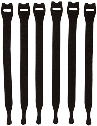 VELCRO Brand Fascette riapribili 12mm x 20cm x 6 Nero