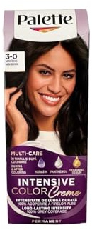 Schwarzkopf Palette Intensive Hair Colour Cream mit Flüssigkeratin 3-0 Dunkelbraun, 100 ml