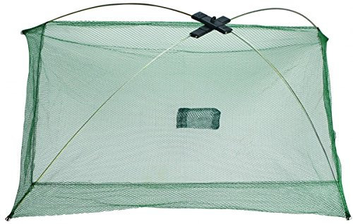 Paladin Tele Köderfischsenke 100x100cm - Senknetz zum Fang von Köderfischen, Teleskopierbare Senke für Köderfische