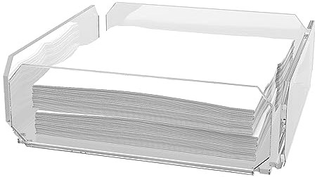 Agplex Portatovaglioli in vetro acrilico trasparente 20,5x 20,5 x5,8 cm, Porta tovaglioli da tavola design moderno, Accessorio Cucina Elegante - Made in Italy