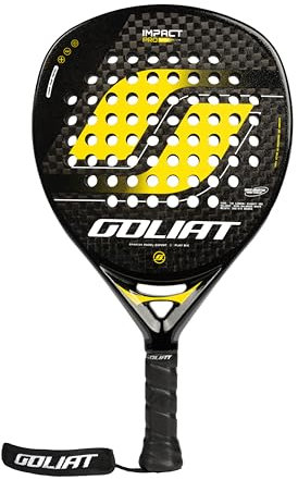 GOLIAT Pala de Pádel Impact 23-370 gr Pala de Potencia, Carbono 12K, para Hombre y Mujer