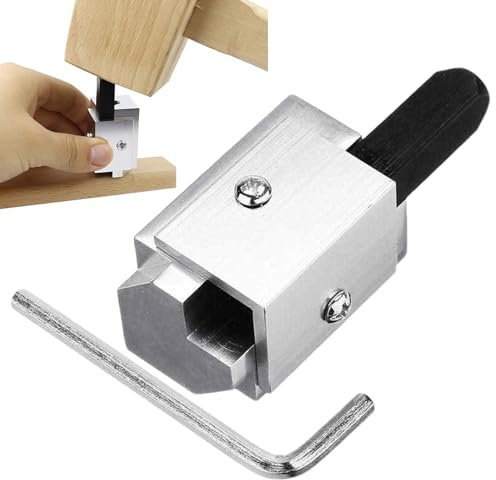 Monozoz Rechtwinkliger Meißel, rechtwinkliger Meißel für die Holzbearbeitung - Vierkant-Scharnieraussparungen, Stemmwerkzeug für die Holzbearbeitung - Eckstanzer, rechtwinkliger Holzstanzer,