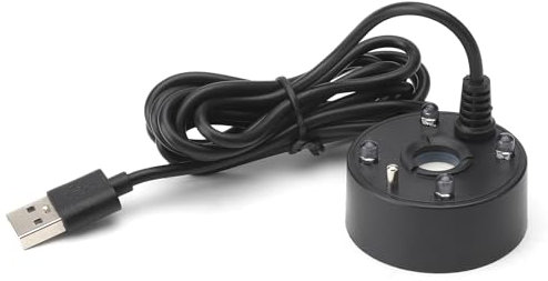 Nebulizzatore USB a 4 colori LED con protezione da carenza d'acqua Mist Maker Nebulizzatore Ad Ultrasuoni per le vacanze di Halloween, Laghetti, Acquari