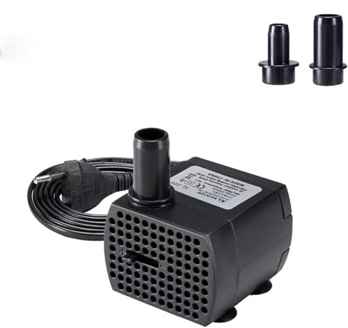 Farnirvana Mini Pompa Sommergibile Silenziosa per Acquario, (350L/H 5W) pompa per acquario, stagno, fontana, per Stagno, animali domestici, idroponica