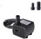 Farnirvana Mini pompe à eau, (350 L/H, 5 W) Petite pompe à eau Pompe d'aquarium ultra silencieuse, Pompe Bassin Ajustable avec 2 Buses et Cordon, Pompe Aquarium pour Fontaines Étang Jardins