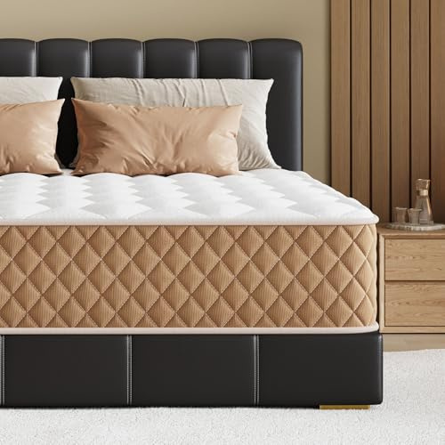 Niqooia Single Mattress 3FT Memory Foam Mattress, 7-Zone Pocket Sprung Single Bed Mattress, Medium Firm Mattresses, Soft Fabric, Motion Isolated, Hybrid Mattress in a Box