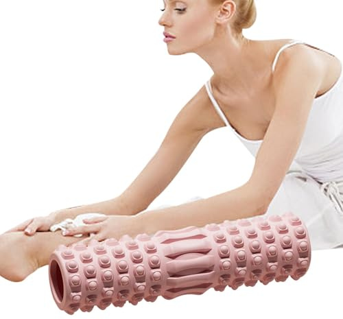 EVA massageverktyg med medelhög densitet – professionell djup vävnad massagerulle, förbättrar flexibilitet och cirkulation, lätt men hållbart material | perfekt för yogaposer, fitnessträning