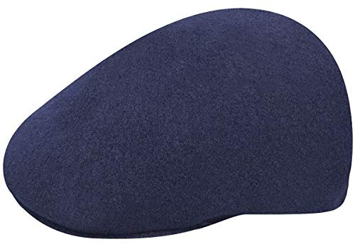Kangol Coppola Seamless Wool Gatsby 507 Donna/Uomo - Berretto Becco Anatra Cappellino in Lana con Visiera, Visiera Inverno Autunno/Inverno - L (58-59 cm) Blu