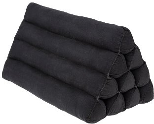 Thaikissen Dreieck Kapok Naturbaumwolle schwarz