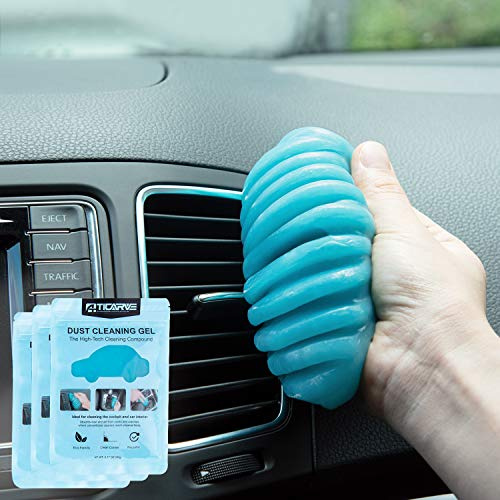 TICARVE Keyboard Cleaning Gel Car Cleaning Putty Cleaning Slime Car Detailing Putty Keyboard Cleaner Universal Dust Cleaner for Laptop (3 Pack)