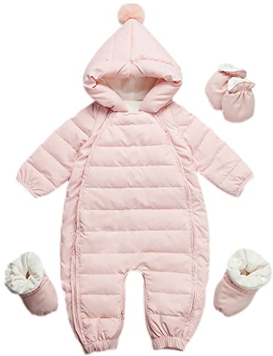 amropi Traje de Nieve para Bebé Mono con Capucha Chaqueta Abrigo de Invierno Mameluco por 3-24 Meses
