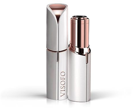 Rimozione dei Peli del Viso per Donne - Rasoio Elettrico, Piccoli Strumenti Dermaplaning, Epilatore Rifinitore, Rasoi per Viso, Accessori di Bellezza di VISOFO (Coral)