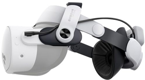 BOBOVR M3 Pro Head Strap Compatible With Meta Quest 3S,Magnetic Power Bank 5200mAh Battery Pack Head Strap Replacement Halo Strap Compatible With Oculus Quest 3 VR Accessories