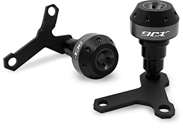 WOBBLO Für Y&amaha XJ6 XJ6N Diversion XJ-6 Alle Jahre Motorrad CNC Sturzpad Fallschutz Verkleidungsschutz Crash Pad Protector (Color : Titanium)