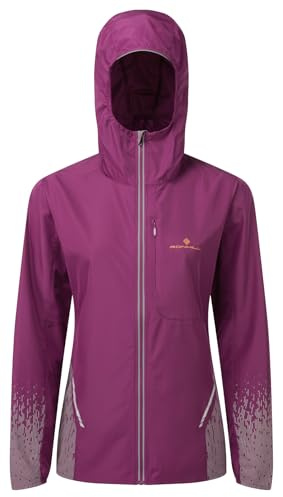 RONHILL Running, Wmn's Tech Reflect Jacket, Blackcurrant/Reflect, 12