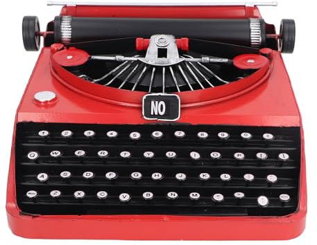 Vintage-Schreibmaschinenmodell, Tragbare Retro-Requisiten, Tragbares Antikes Schreibmaschinenmodell, Heimdekorationsornamente, Schreibmaschinenornamentstatue, Antike