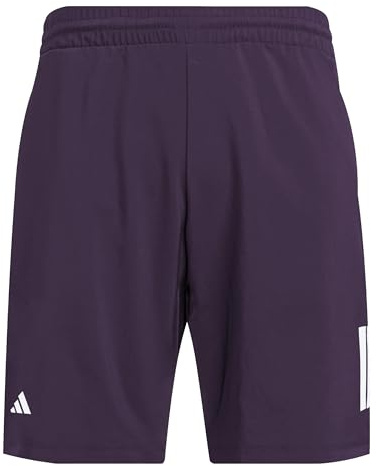 Adidas Homme Club Tennis Climacool 3-Stripes Shorts, Aurora Plum, M 7 inch