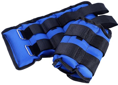 2Pcs Pesas Para Tobillos Y Muñecas Ajustables 4KG (2KG/Cada), Tobilleras Y Muñequeras Con Peso Lastradas, Para Correr, Gimnasio, Footing. Correas Ajustables, Transpirable