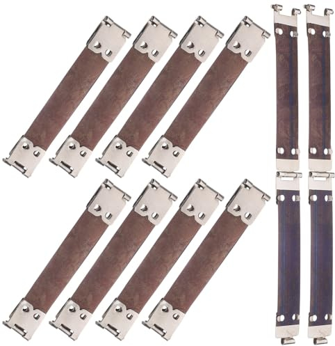 CALLARON 10 Pezzi Chiusura Metallica Flessibile Interna per Borse in Ferro, Clip a Molla da 11cm per Portamonete Fai da Te, Accessori per Cucito Artigianale Colore Casuale