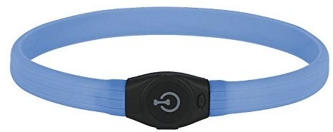 Kerbl 80259 Maxi Safe LED-halsband långt hår, 65 x 1,5 cm, blå