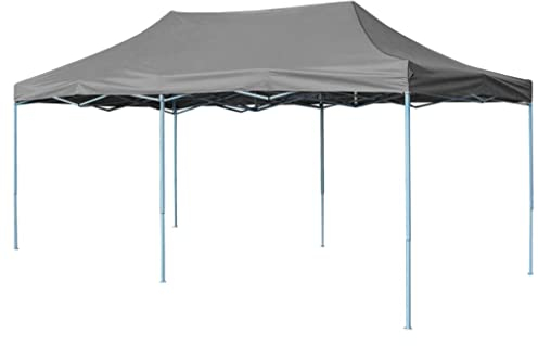 vidaXL Tente de Réception Pliable 3 x 6 m Anthracite Chapiteau Tonnelle Auvent