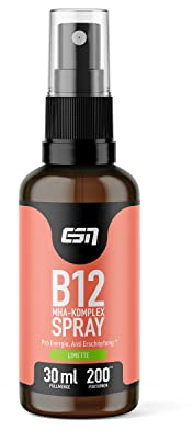 ESN Vitamin B12 Spray, 30 ml, Limette, hochdosiertes Vitamin B12, 500 μg pro Sprühstoß, Energy Boost - made in Germany