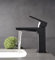 KINGBATH™ Single Lever Mono Basin Mixer Tap with Click Clack Sprung Waste Bathroom Sink Hot and Cold Faucet Solid Brass Modern Matt Black Easy to Fit/Install