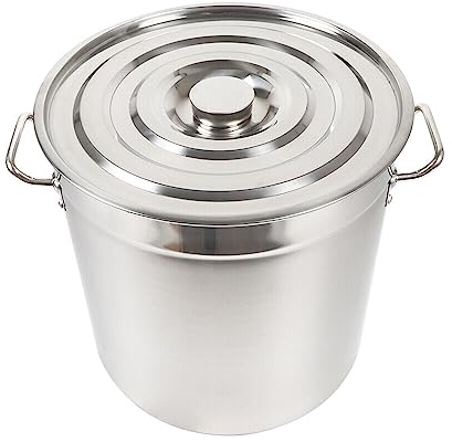 35/50/70 Liter Gastronomie Kochtopf Suppentopf Mit 201 aus Edelstahl Deckel Universaltopf Großer Topf Eintopf Dicke 0.4 mm Gulaschkessel Campingkochtopf Nudeltopf ideal geeignet Herdarten (50L)