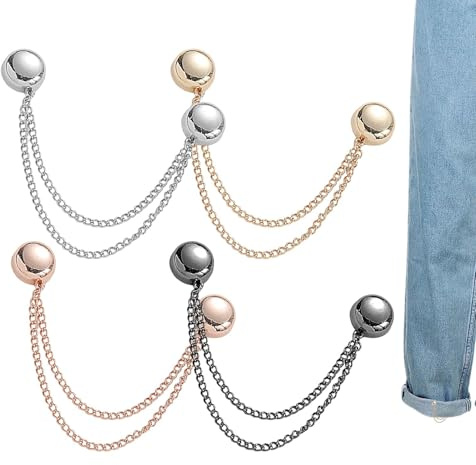 4 Pezzi Clip Per Vestiti Magnetiche Multifunzione, Magneti Per Catena Hijab, Clip Per Bottoni Magnetici, Spilla Multiuso Senza Spilla Per Vestiti, Spille Magnetiche Per Cravatta, Sciarpa