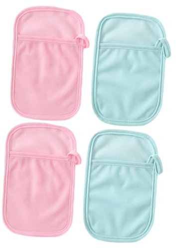 BESTonZON 4piezas Baño Reutilizables De Algodón Toalla De Baño Para Limpieza Personal La Ducha