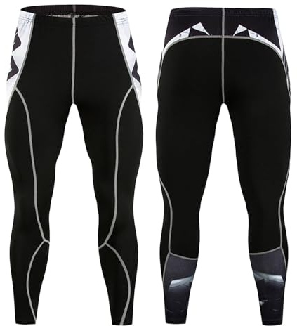 pvucpot Strato Base Pantaloni Funzionali Uomo Pantaloni a Compressione da Uomo Yoga Basket Fitness Elastico Asciugatura Rapida Pantaloni